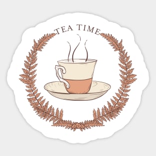 Tea Time Sticker